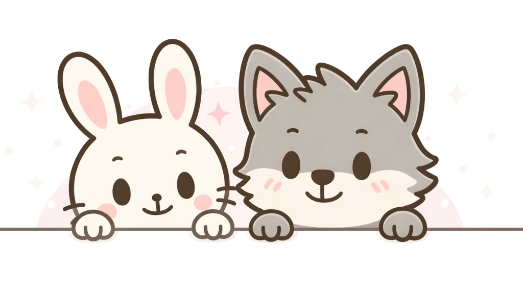 Kawaii Peeking Mascots